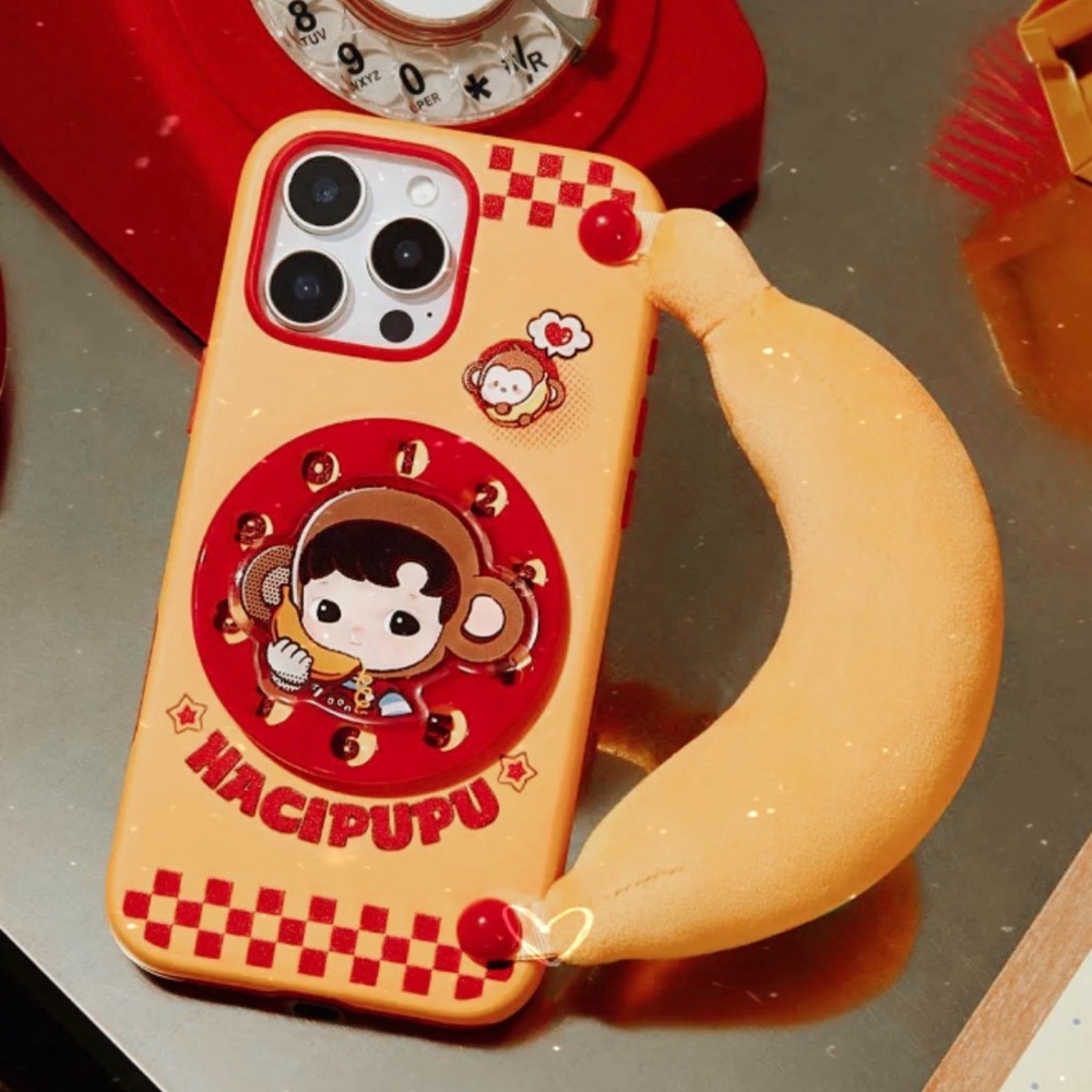 Pop Mart Hacipupu Rolling Time Machine Phone Case For iPhone 16 Pro